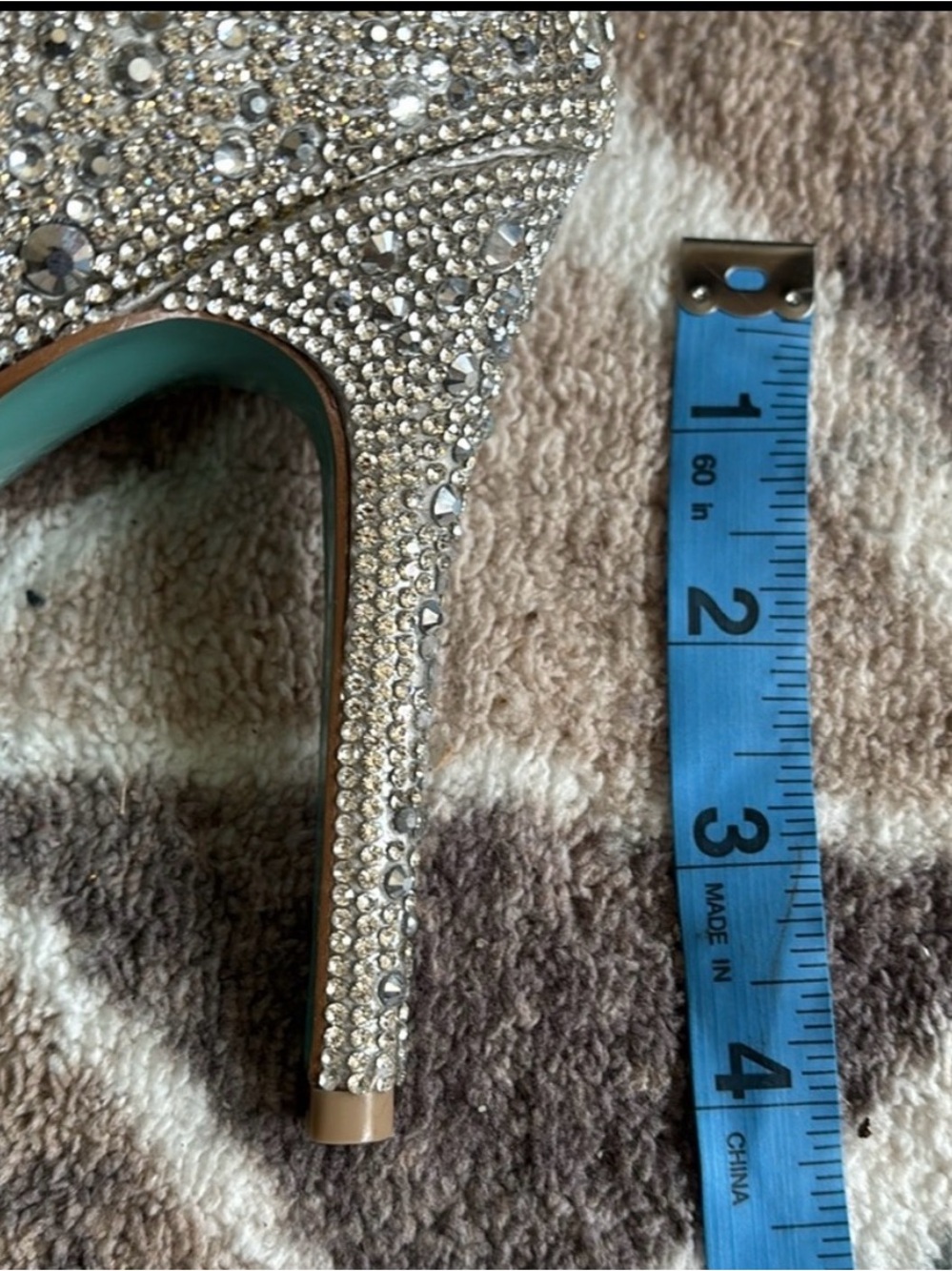 Betsey Johnson Silver Crystal D'Orsay Heels - Picture 11 of 11